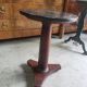 Small empire pedestal table or sellette in mahogany with marble top