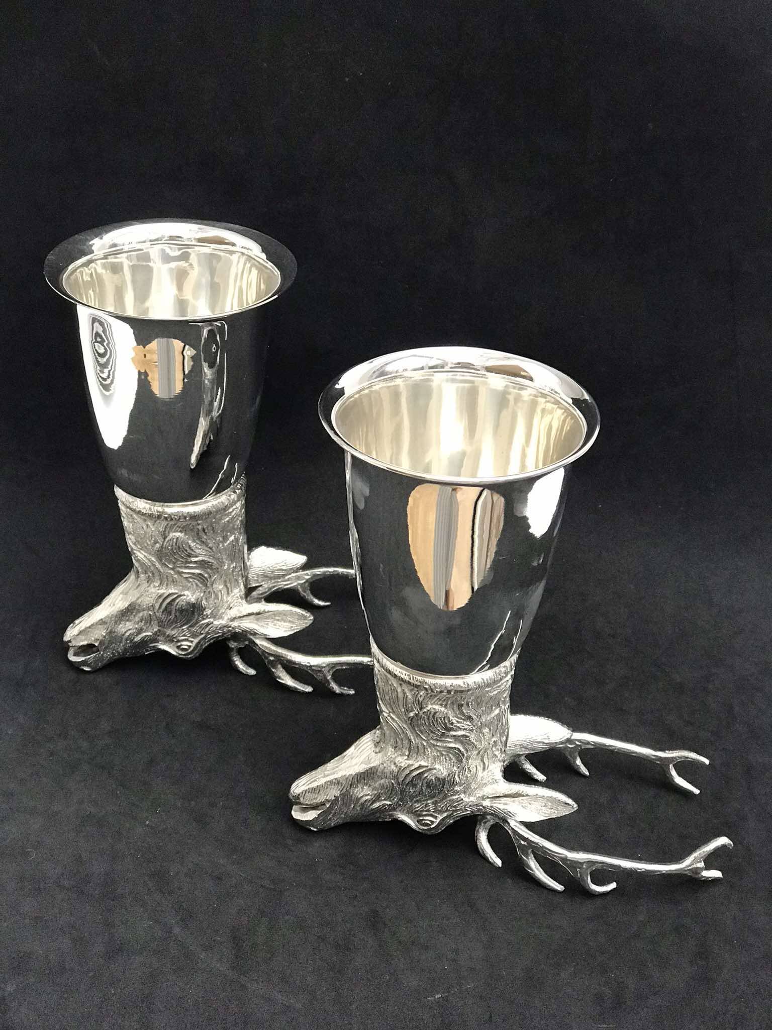 Gucci silver metal cups