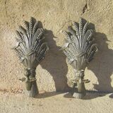 Pair of sconces "With sheaves of wheat"