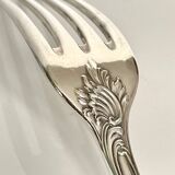 6 Marly Model Forks - Christofle, Silver-Plated Metal