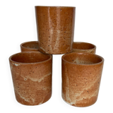 5 Sandstone cups