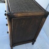 Rattan chest of drawers and canning 60s-70s