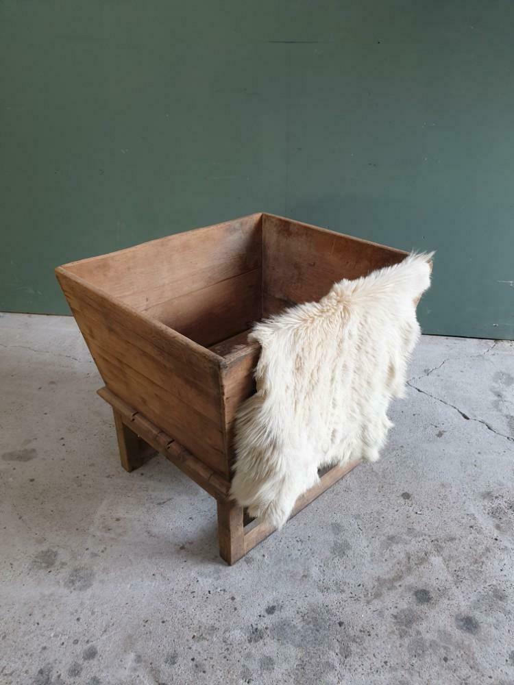 Old flour bin beech wood bin