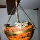 Suspension glass paste signed tief décor dragonfly