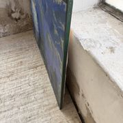 Peinture XL jarre bleue Saunière Audouze