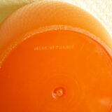 Orange "apple"-shaped ice bucket, typical of the 70s - France