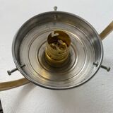 Old opaline pendant lamp 1950 vintage