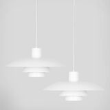 Paire de 2 lampes vintage danoises PH 4/3 par Poul Henningsen Louis Poulsen 1966