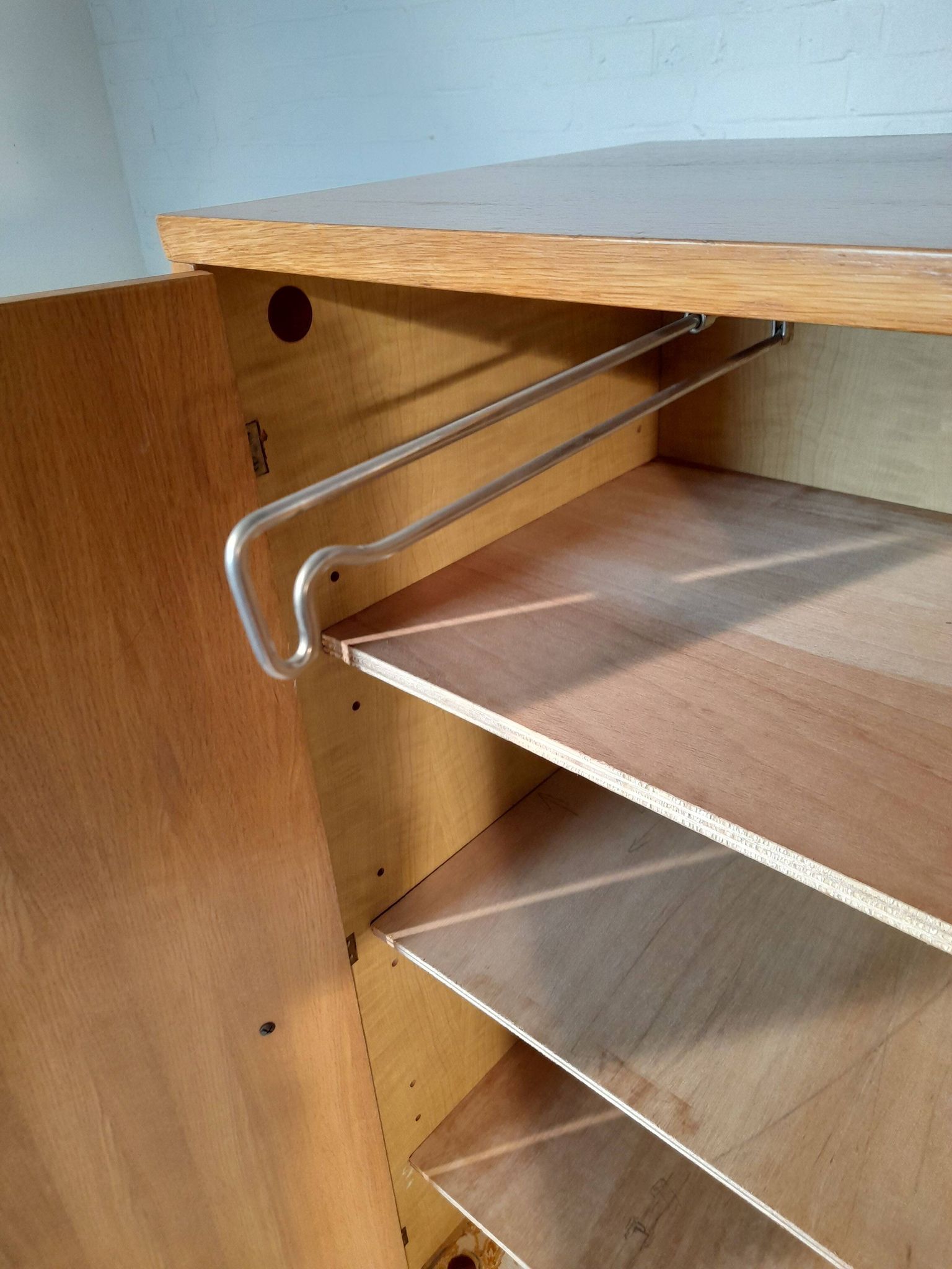 Meubles multifonctions en bois et rotin années 60