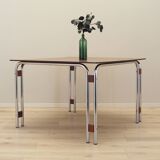 Walnut table, Italian design, 1970s, production: Italy