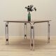 Walnut table, Italian design, 1970s, made in Italy.