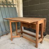 Solid wood table or console.