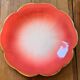 Set of 6 vintage floral plates by Geneviève Lethu