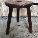Vintage wood picking stool #a227