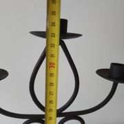 Raw wrought iron chandelier