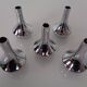 Chrome-Plated Candleholders by Quist, Germany, 1960s, Set of 5