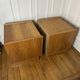 2 tables de chevet en orme Simat années 80