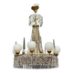 Lustre de style Empire. Cristal massif, bronze.