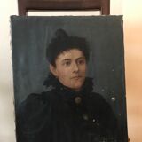 Oil portraits on canvas 19th century
