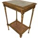 Louis XVI style pedestal table in gilded wood and marble top