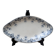 Ceramic dish with arabesque and flower decorations E. Bourgeois Terre de Fer