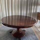 Round table, mahogany pedestal table