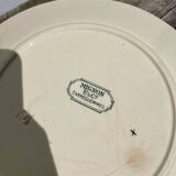 4 iron earth plates Mignon Sarreguemines