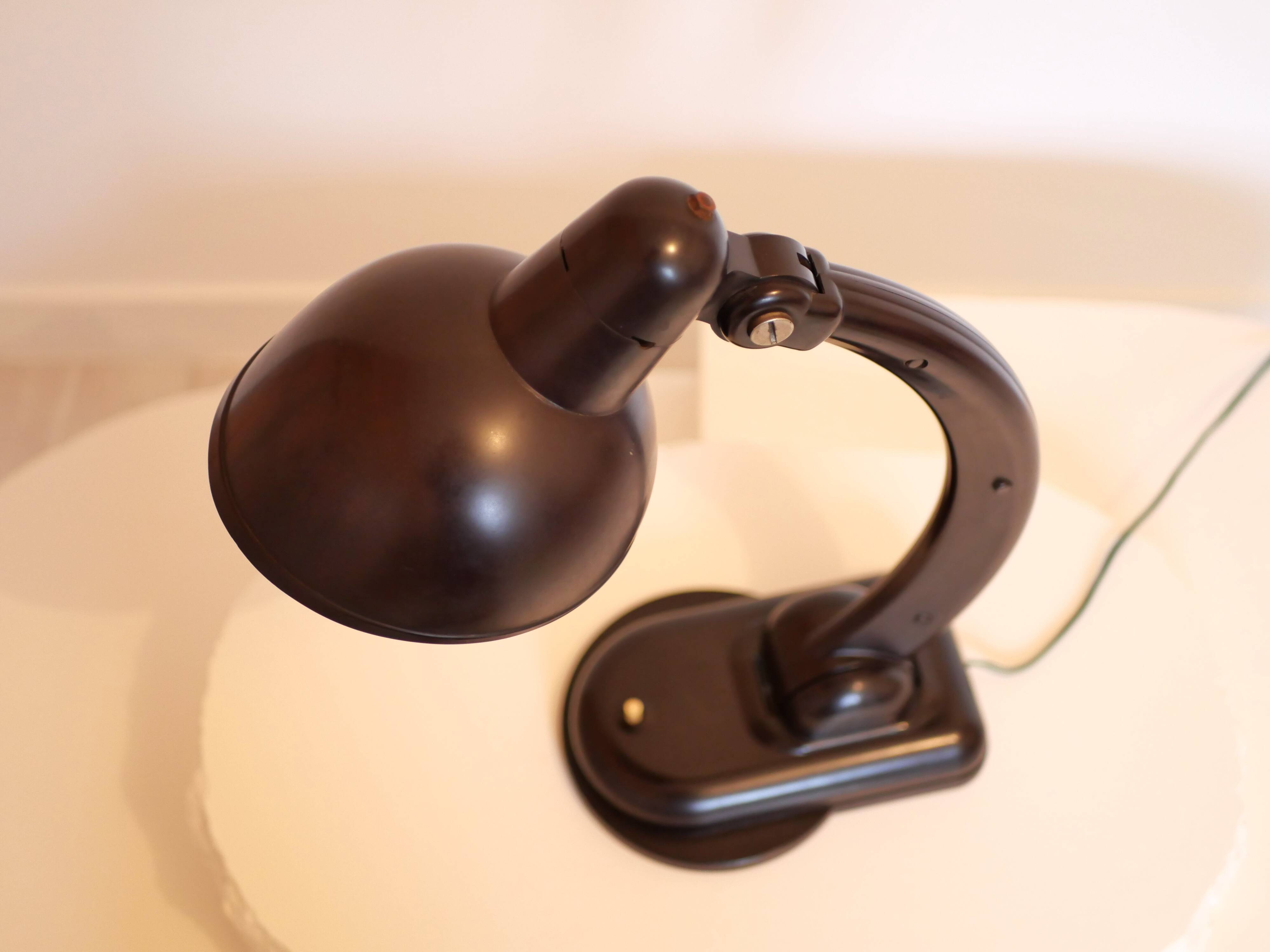 Lampe de bureau soviétique en bakélite