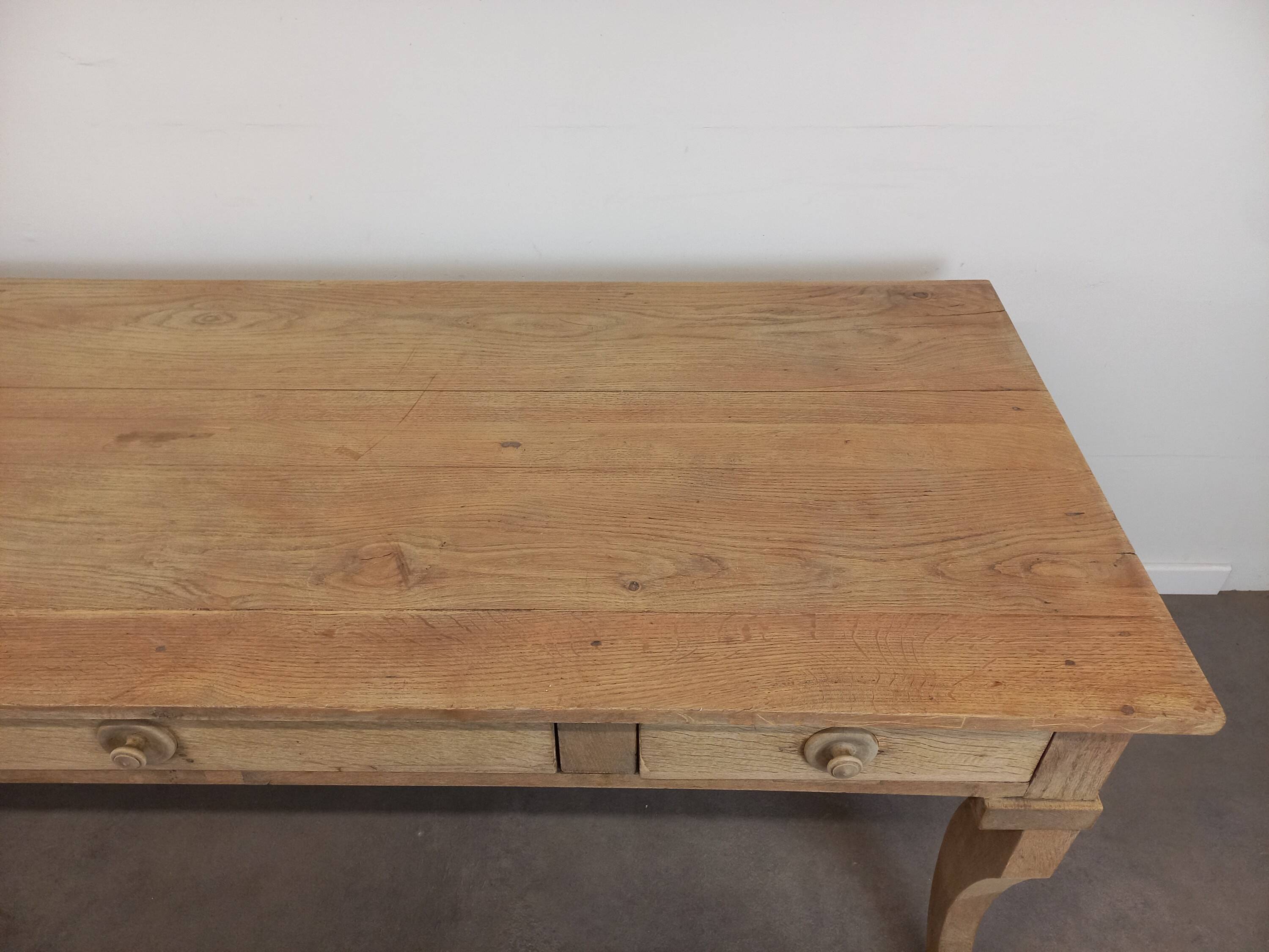 Oak farmhouse table