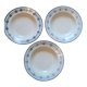 Choisy le Roi Boulenger 3 hollow plates model Parmentier Terre de Fer