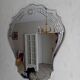 Beveled and chiseled mirror glass, art deco, 50s/60s