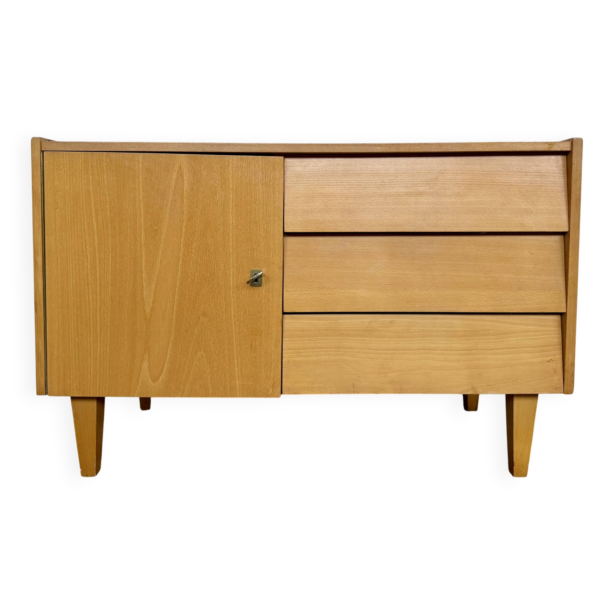 Enfilade meuble tv vintage look scandinave