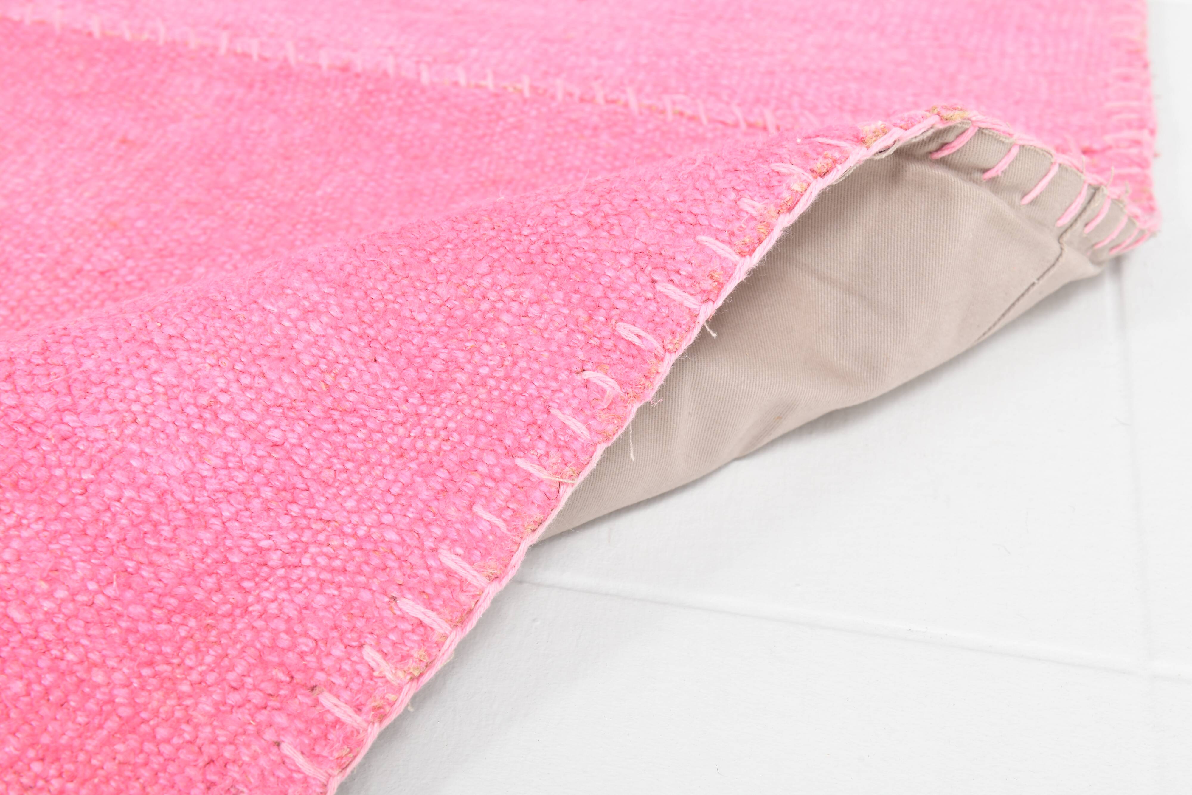 Tapis Kilim rose 7x10, 220x311 cm
