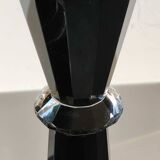Pair of Asiatides Candlesticks/Copenhagen Model. Diamond inclusion