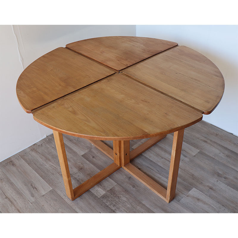Vintage ash dining table 1980