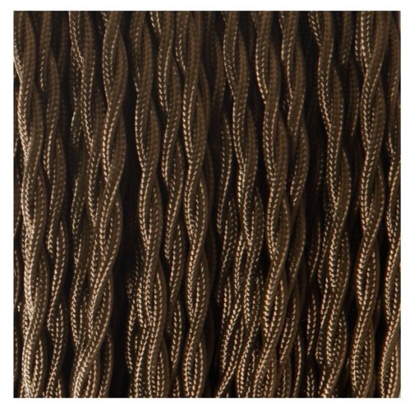 Glass lamp, new 2M fabric cable, lampshade