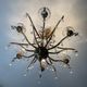 Old Venetian chandelier with Bohemian crystal tassels and gilded wood