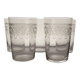 5 water glasses / crystal goblets