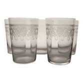 5 water glasses / crystal goblets