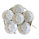 set of 6 hollow plates Digoin Sarreguemines model Floréal years 50-60