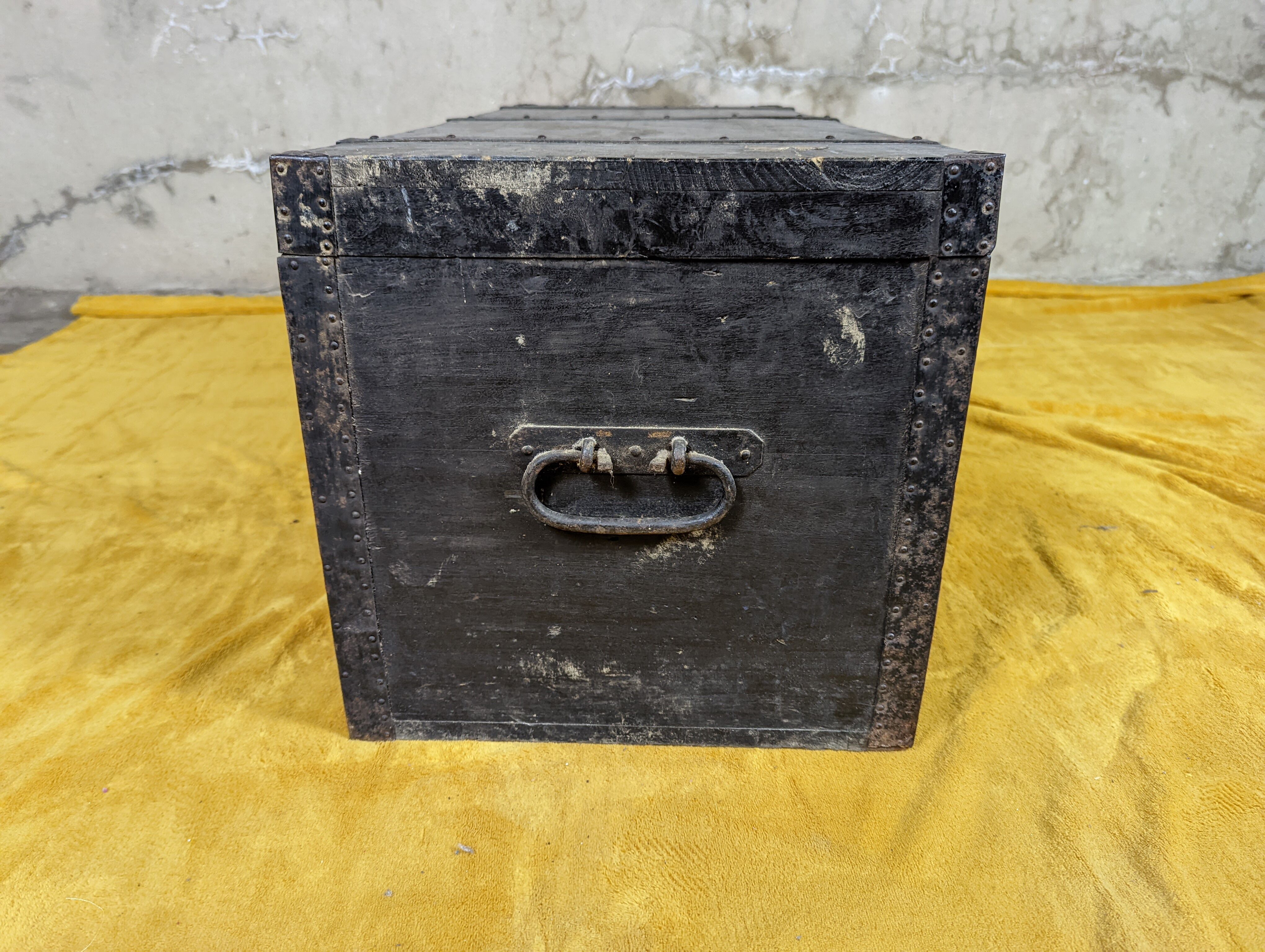 Antique travel trunk