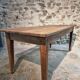 Antique French oak dining table – circa 1900 – farmhouse table with drawer