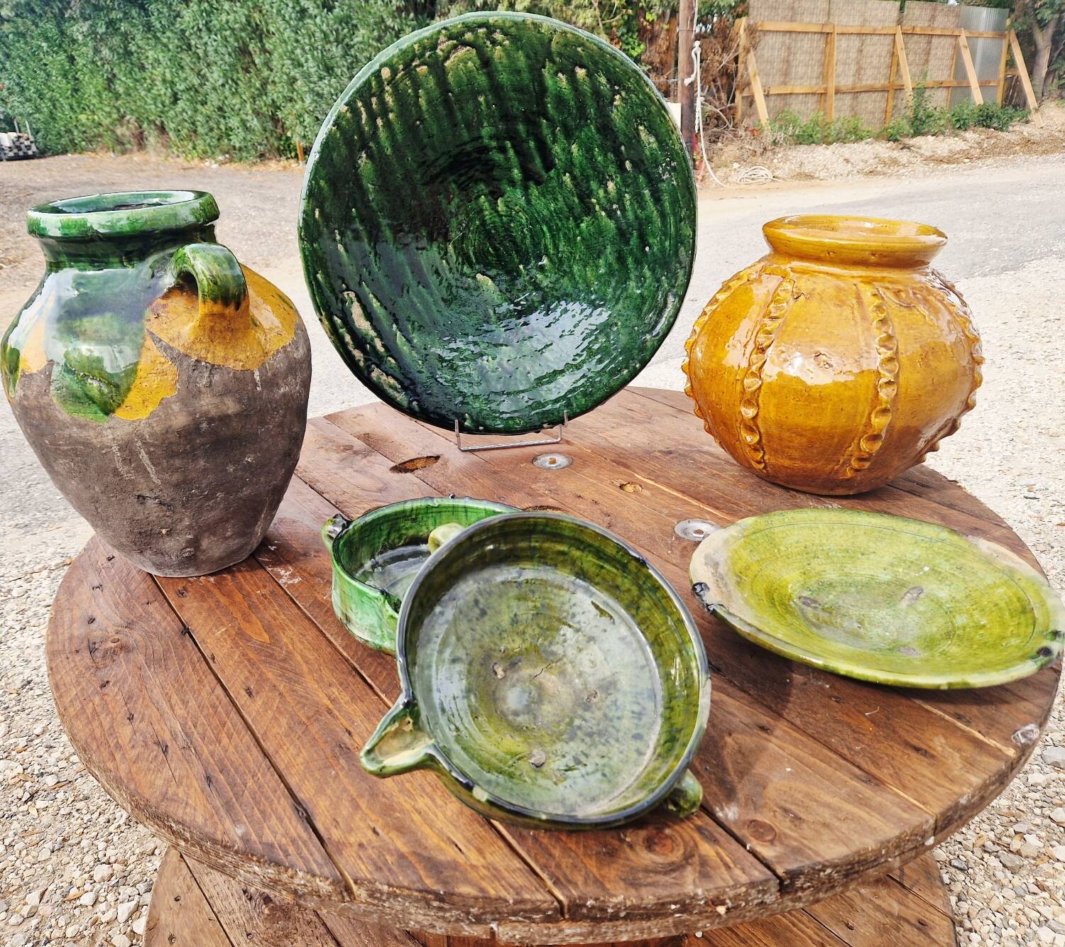 Vase, glazed terracotta pottery