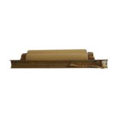Brass art deco wagon wall lamp