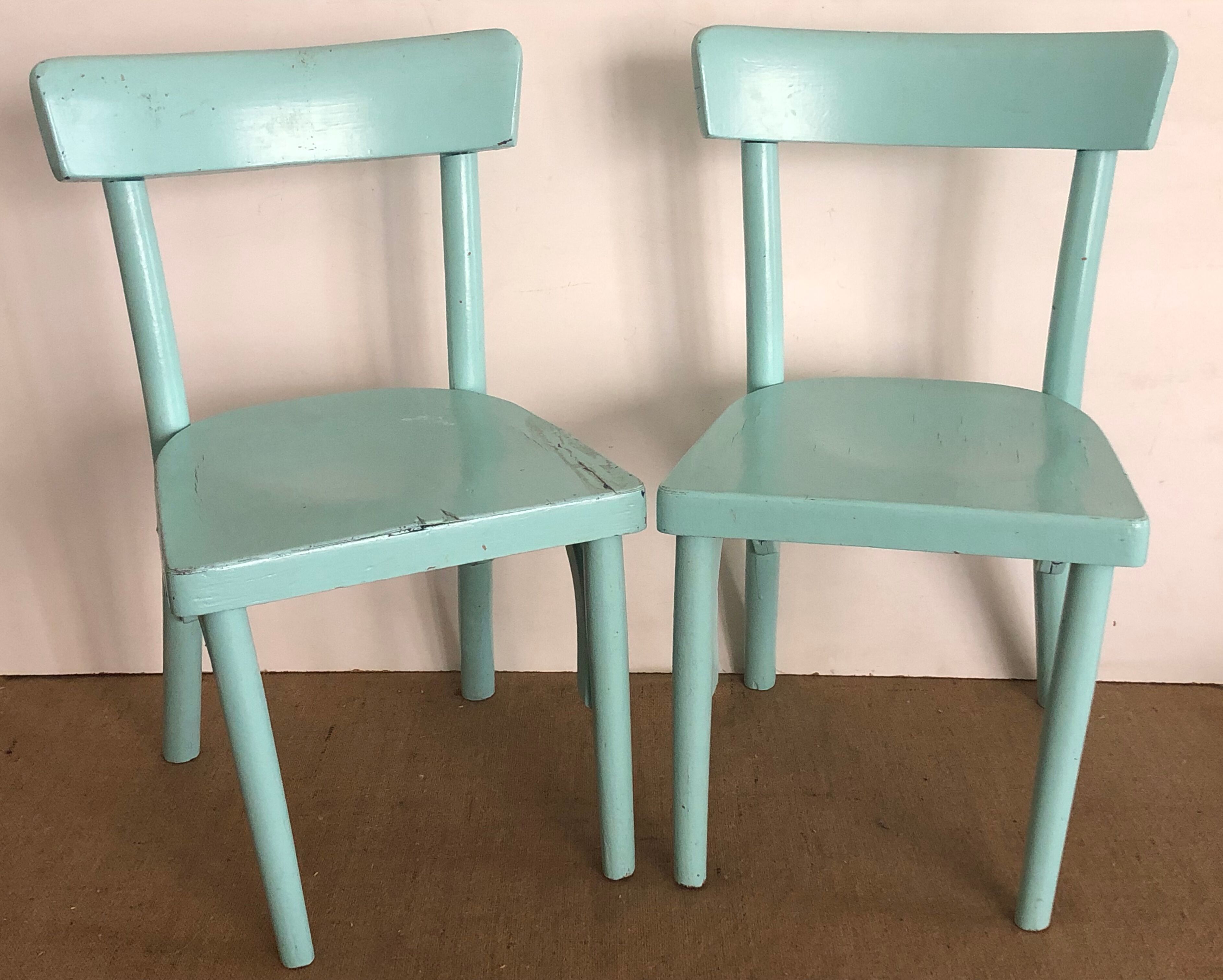 Pair of children's chairs, vintage