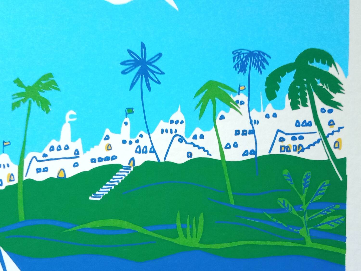 Casapueblo original screenprint 1990 signed carlos paez vilaro 1923 2014