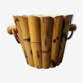 Rattan bamboo pot cache