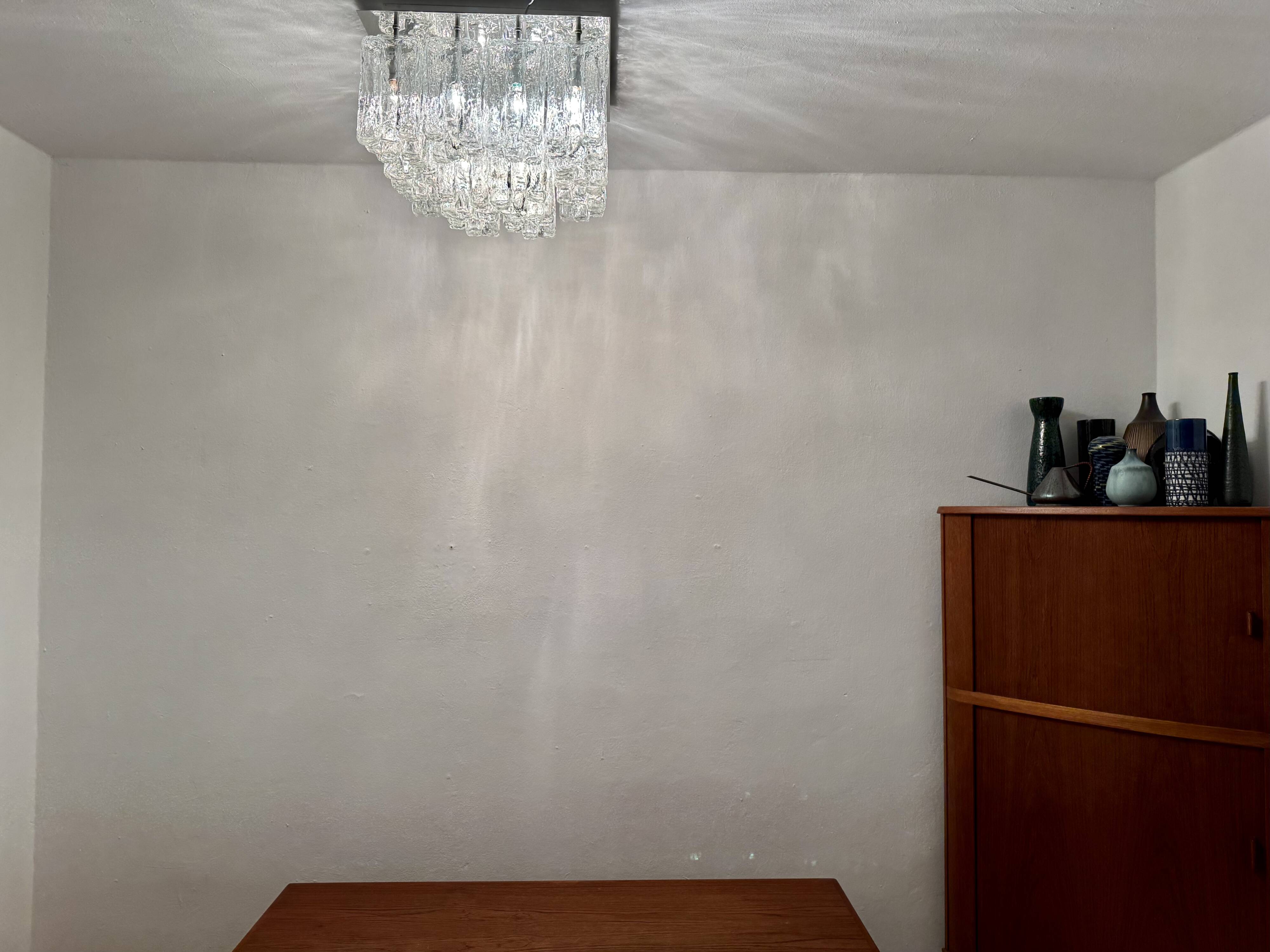 Large Austrian Granada Flush Light by J.T. Kalmar