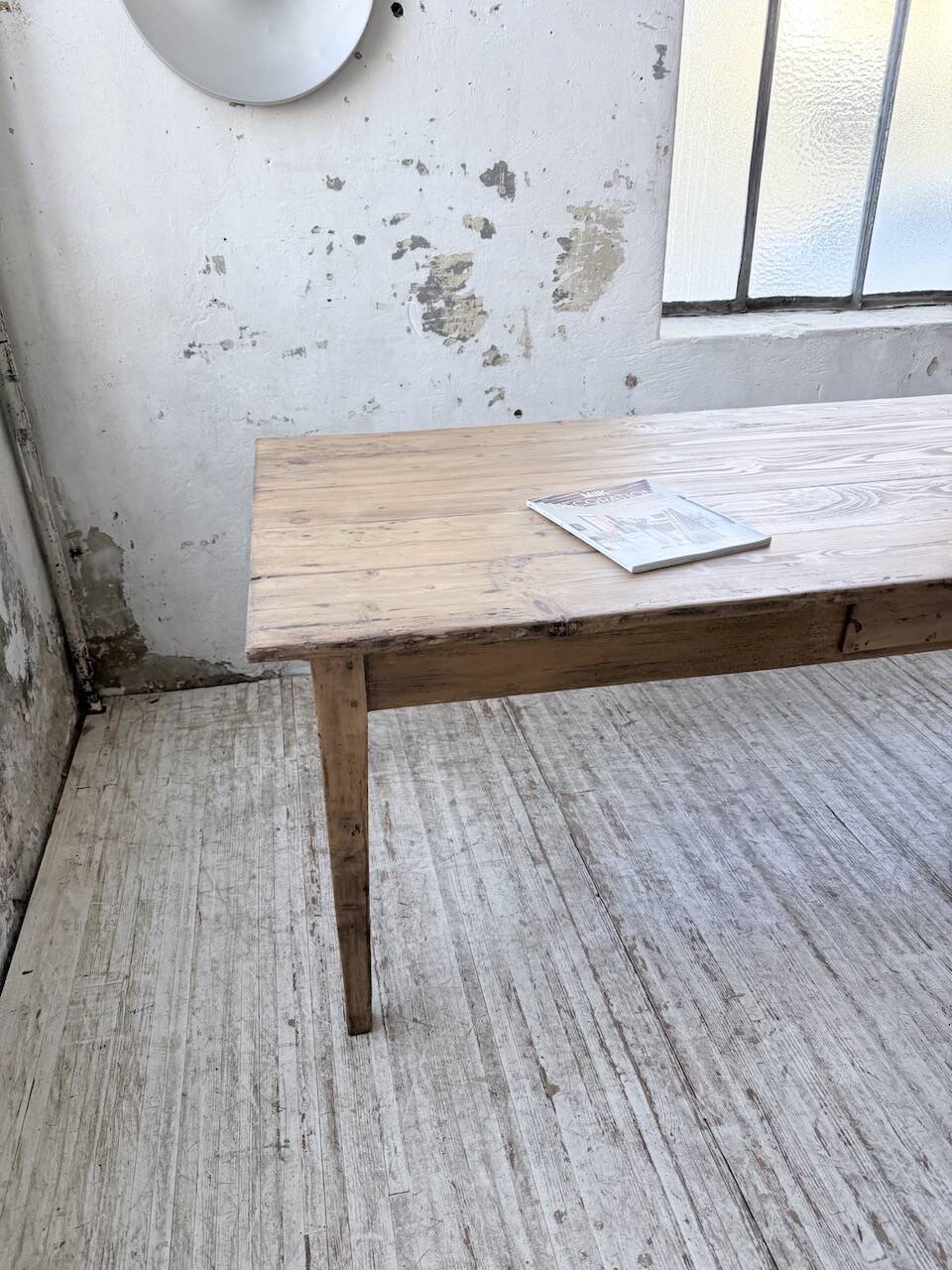 1950 pine farmhouse table 2m
