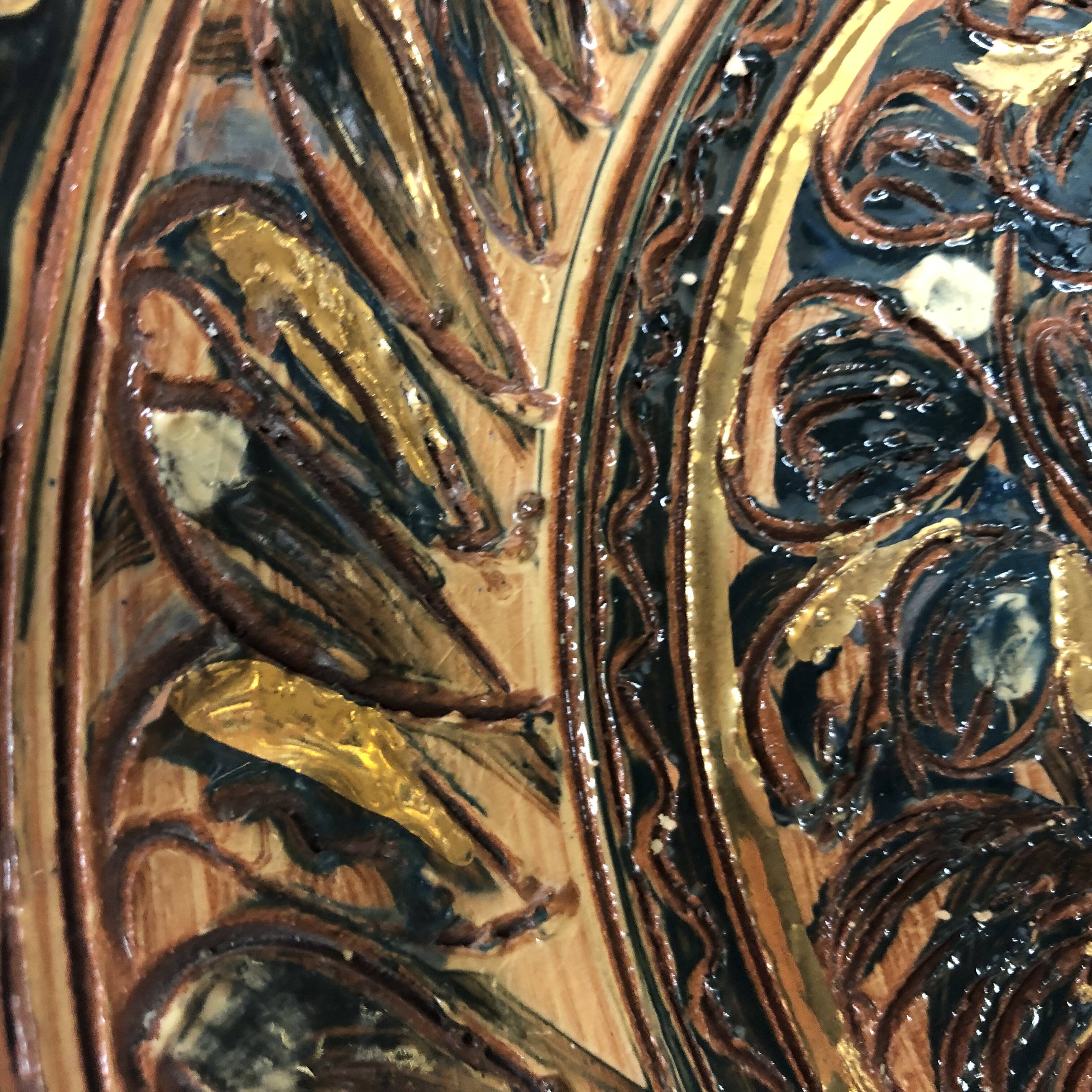 Nimy ceramic dish by Georges Destrebecq circa 1950
